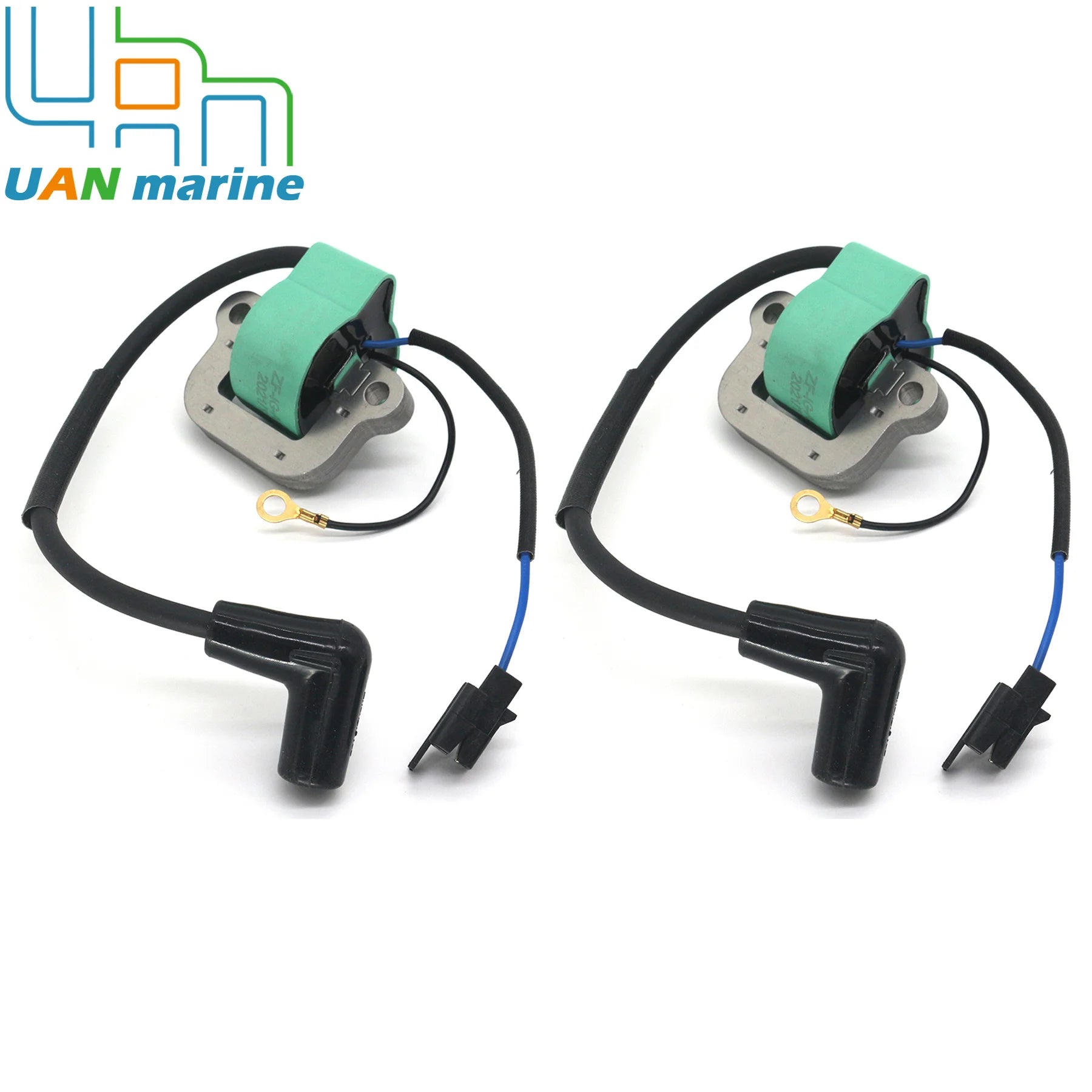 2PCS Ignition Coil Assembly For OMC Johnson Evinrude Outboards Engines Coil 502880 581407 0581407 18-5196