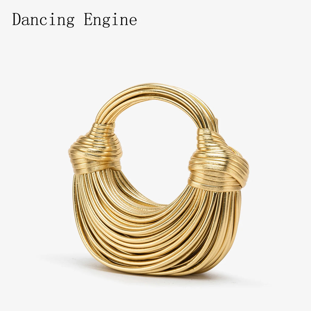 Purses and handbag Luxury Designer Brand Handwoven Shoulder Bag women's bag Wedding Silver Evening Clutch Bag Purse Bag Gold bag