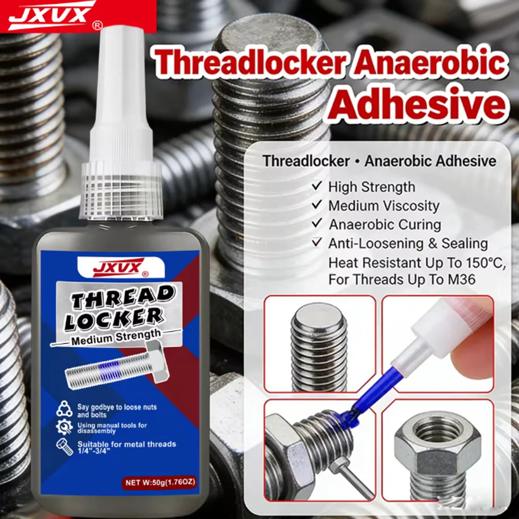 New 10ml Screw Glue, Fast Curing Threading Agent, Anaerobic Adhesive, Corrosion Resistant, Anti-Peeling, Medium Strength Blue Th