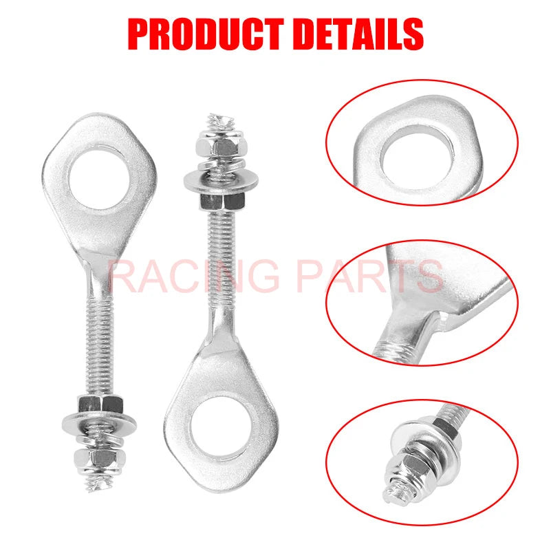 Chain Adjuster Tensioner Bolts for Honda Monkey Z50 Z50A Z50J Bikes Fit Monkey and Dax Standard Fitment 12mm Axle