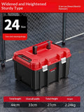 Heavy Duty Wide Tool Box Portable Multi Function Hammer Drill Organizer Large Industrial Grade Home Garage Garage Storage