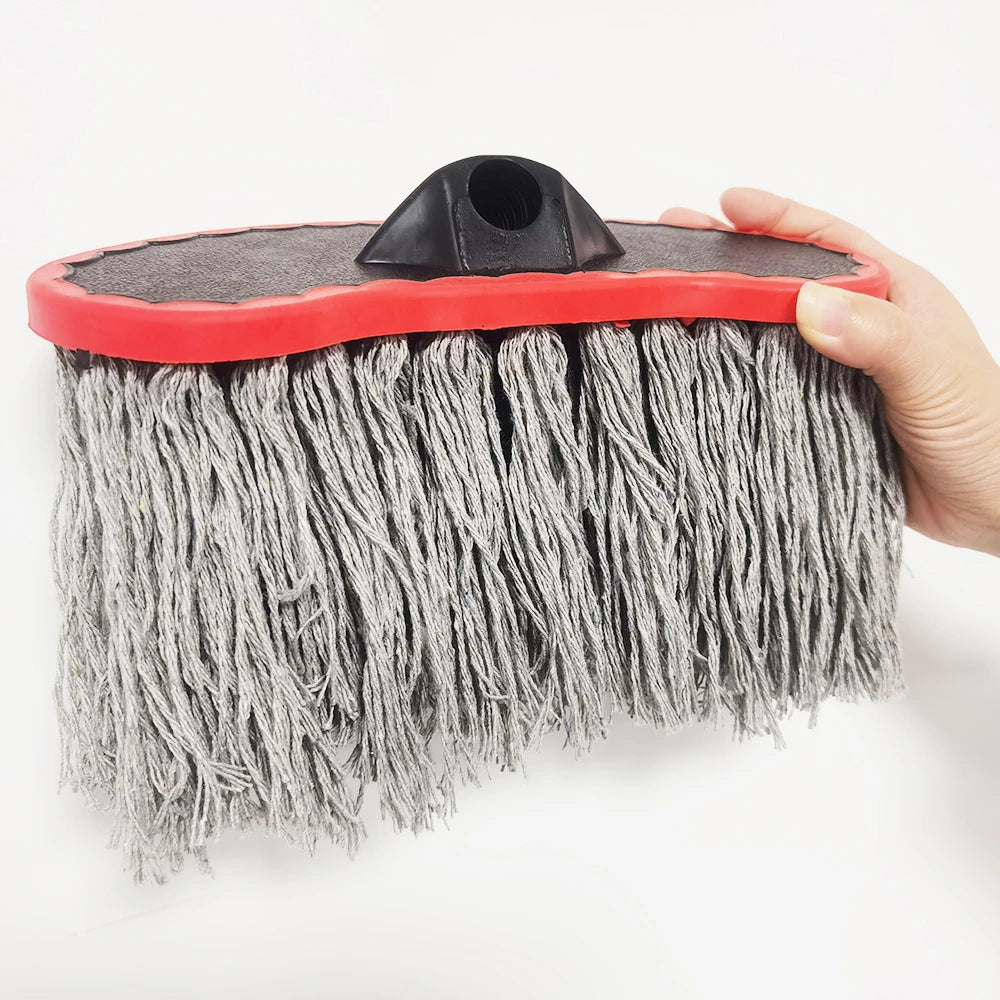 Soft Bristle Car Wash Brush Imitation Bristle Mountable Plus Handle Cleaning Brush Photovoltaic Panel Cleaning Brush Head