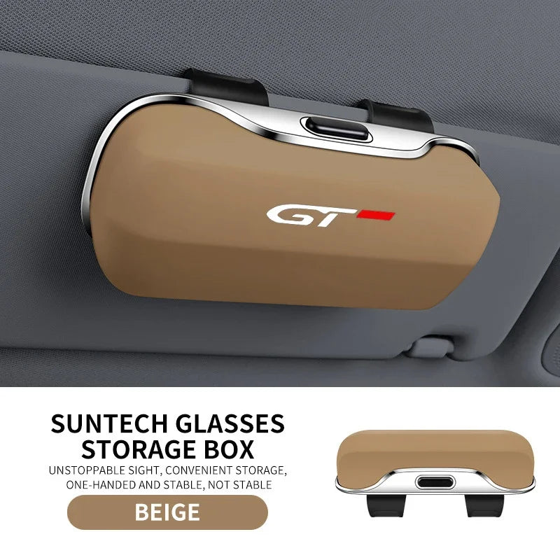 Suitable for Peugeot GT 5008, 4008, 3008, 2008, 308, 508, 208 car interiors: eyewear case, sunshade, sunglasses.