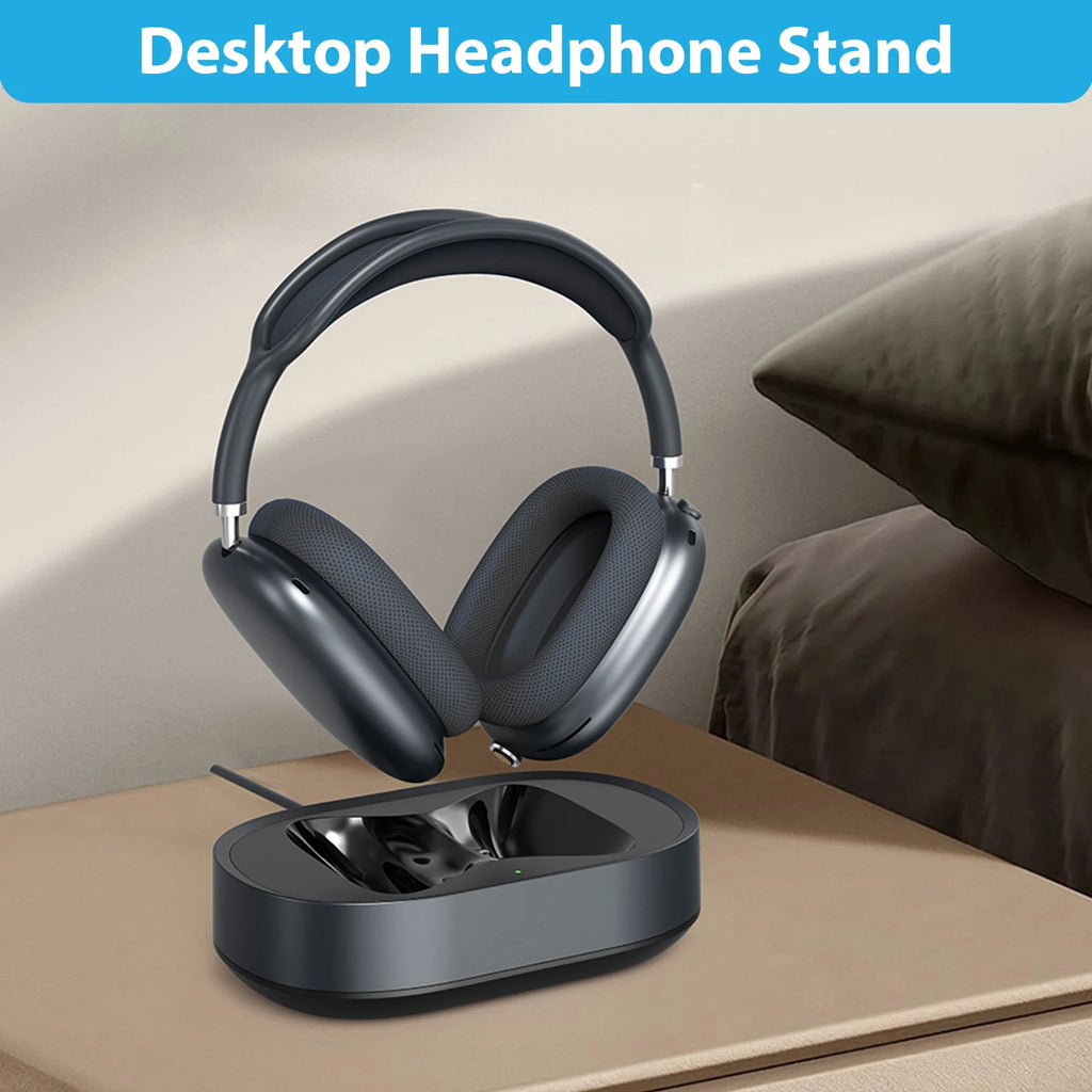 Magnetic Headset Charger Dock Fit for AirPods Max Headphones Accessories Charging Base with Dual Connectors Anti-Scratch