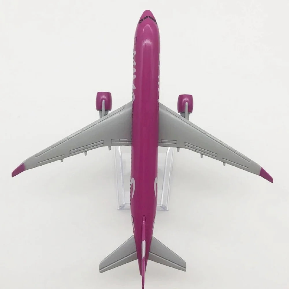 16cm Scale Model Plane Viva Air Columbia Pink A320 Aircraft Simulation Alloy Finished Diecast Airplane Model Toy Decoration Gift