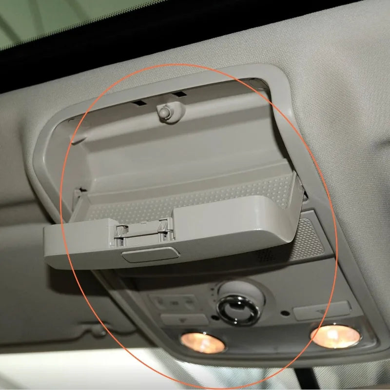 Center Glasses Box Sunglasses Eyeglasses Container Cover Gray beige black for VW Passat 2011-2018 56D868837A 56D 868 837A