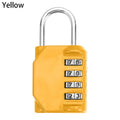 Rust-proof Metal Code Lock Resettable Padlock Travel Accessories 4 Dial Digit Password Lock