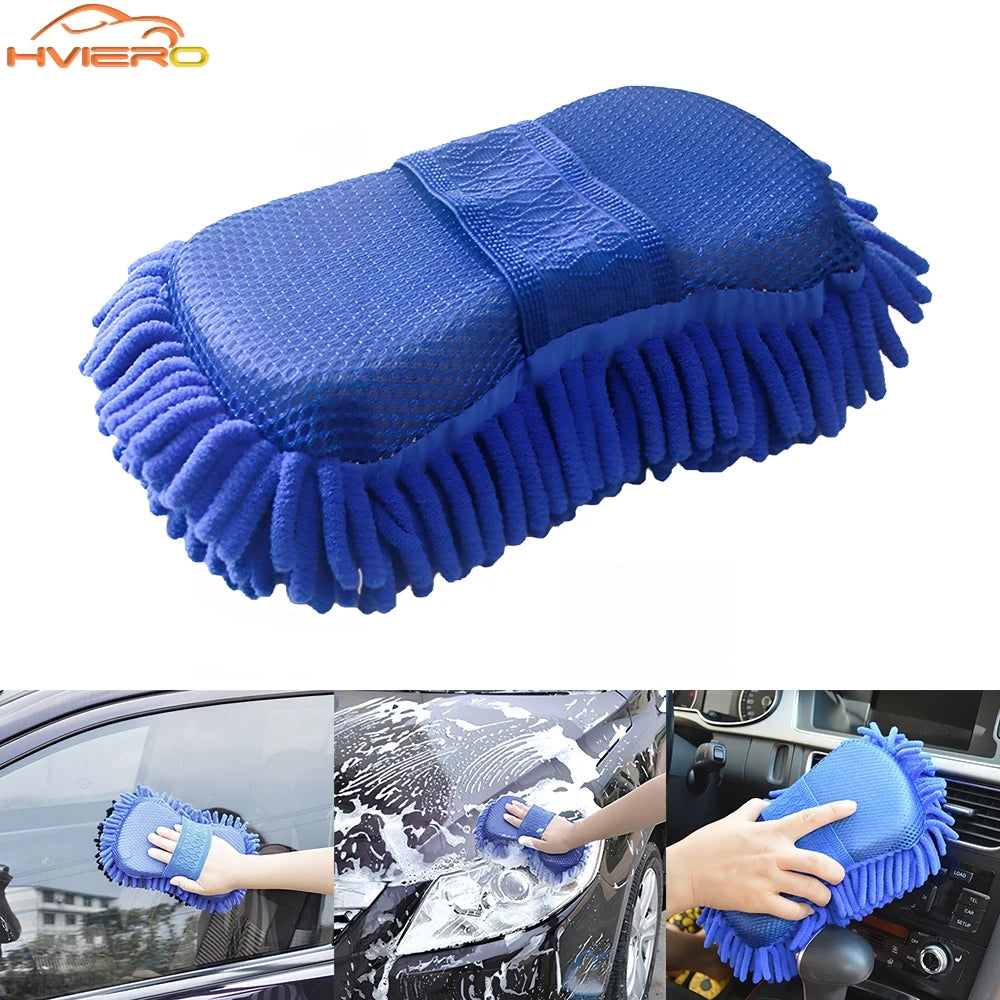 Blue Gloves Paint Cleaner Rust Tar Spot Remover Microfiber Car Moto Washer Cleaning Care Detailing Brushes Washing Towel Tools