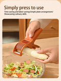 Stainless Steel Vegetable Fruit Manual Slicer - Multi-Functional Kitchen Manual Tool, Suitable For Cucumber, Banana, Onion And Salad, Chili, Fast And Even Manual Slicer, Dishwasher