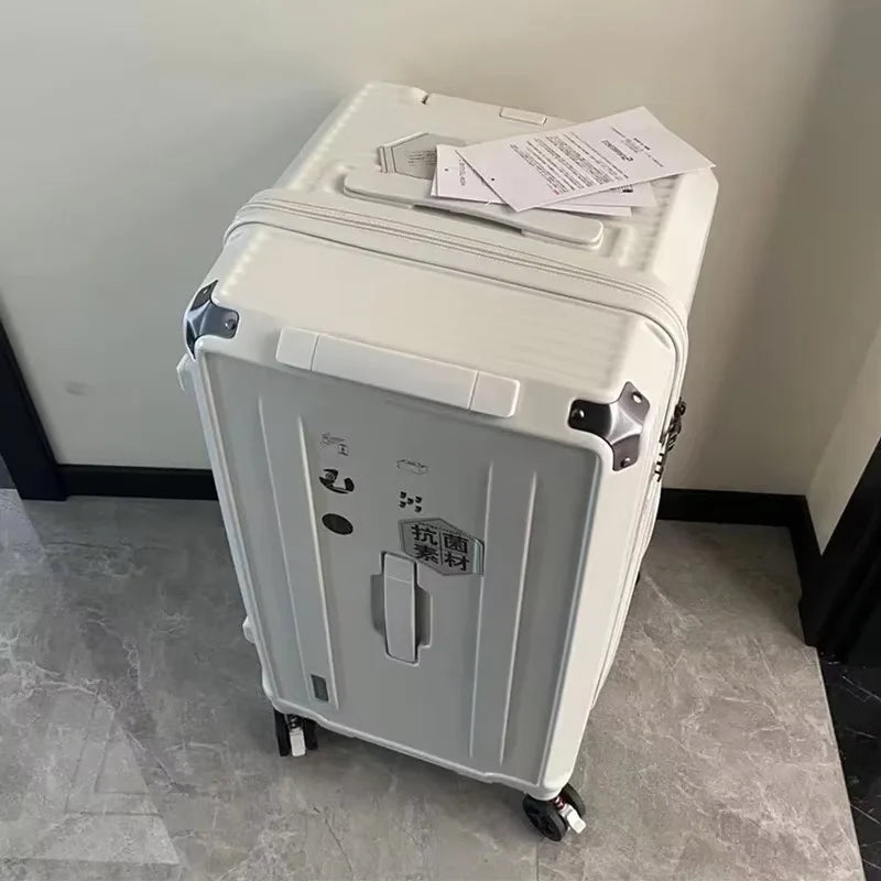 COLENARA High-quality Suitcase Large-capacity ABS + PC Trolley Case Family Travel Essentials Women's with Wheels Rolling Luggage