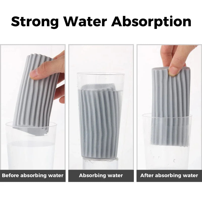 3PC High Density PVA Car Wash Sponge - Super Absorbent Multi-Functional Cleaning Sponge for Vehicle Detailing Stain Removal