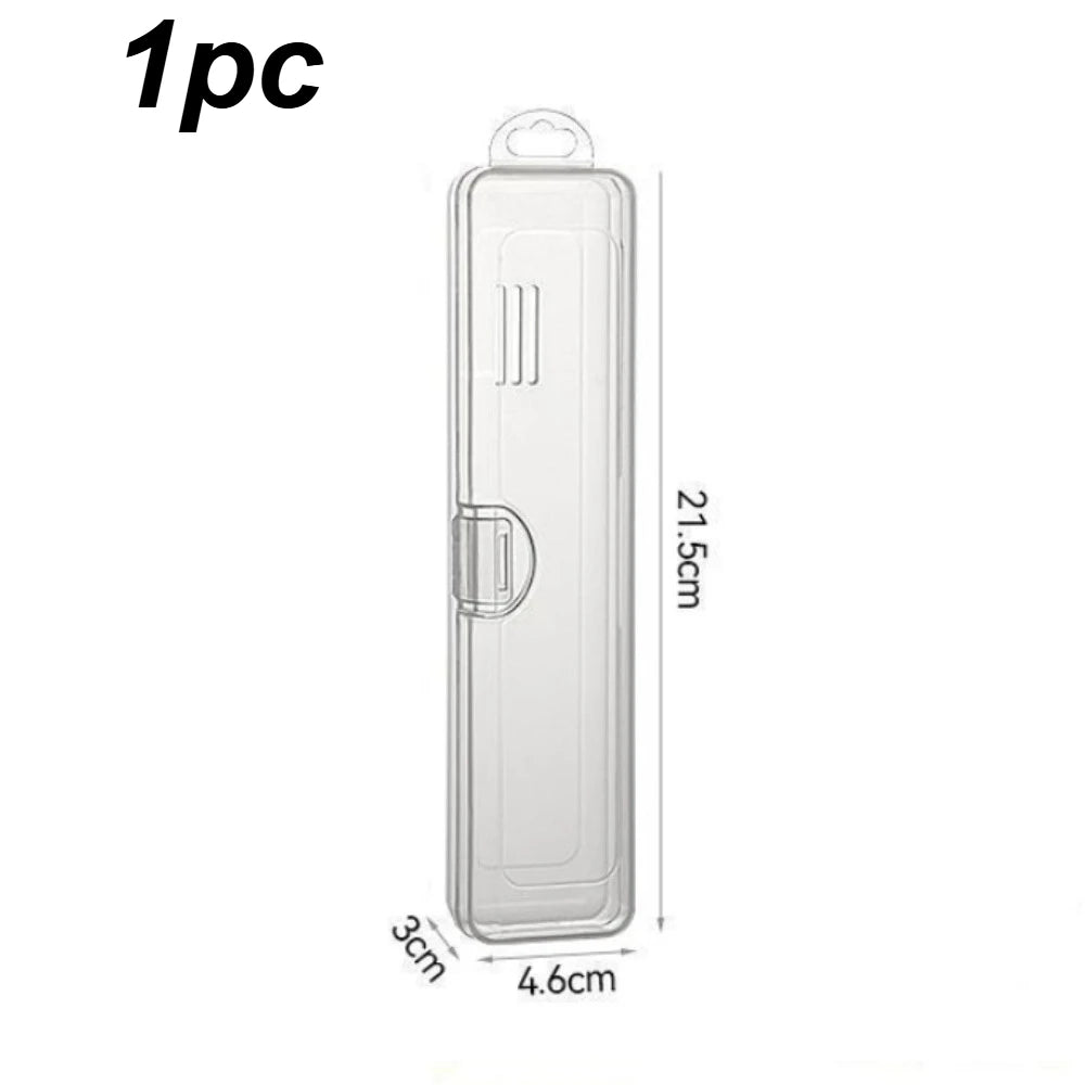 1/2/3PCS Portable Toothbrush Case Storage Organization Toothbrush Holder Transparent Travel Plastic Toothpaste Storage Box