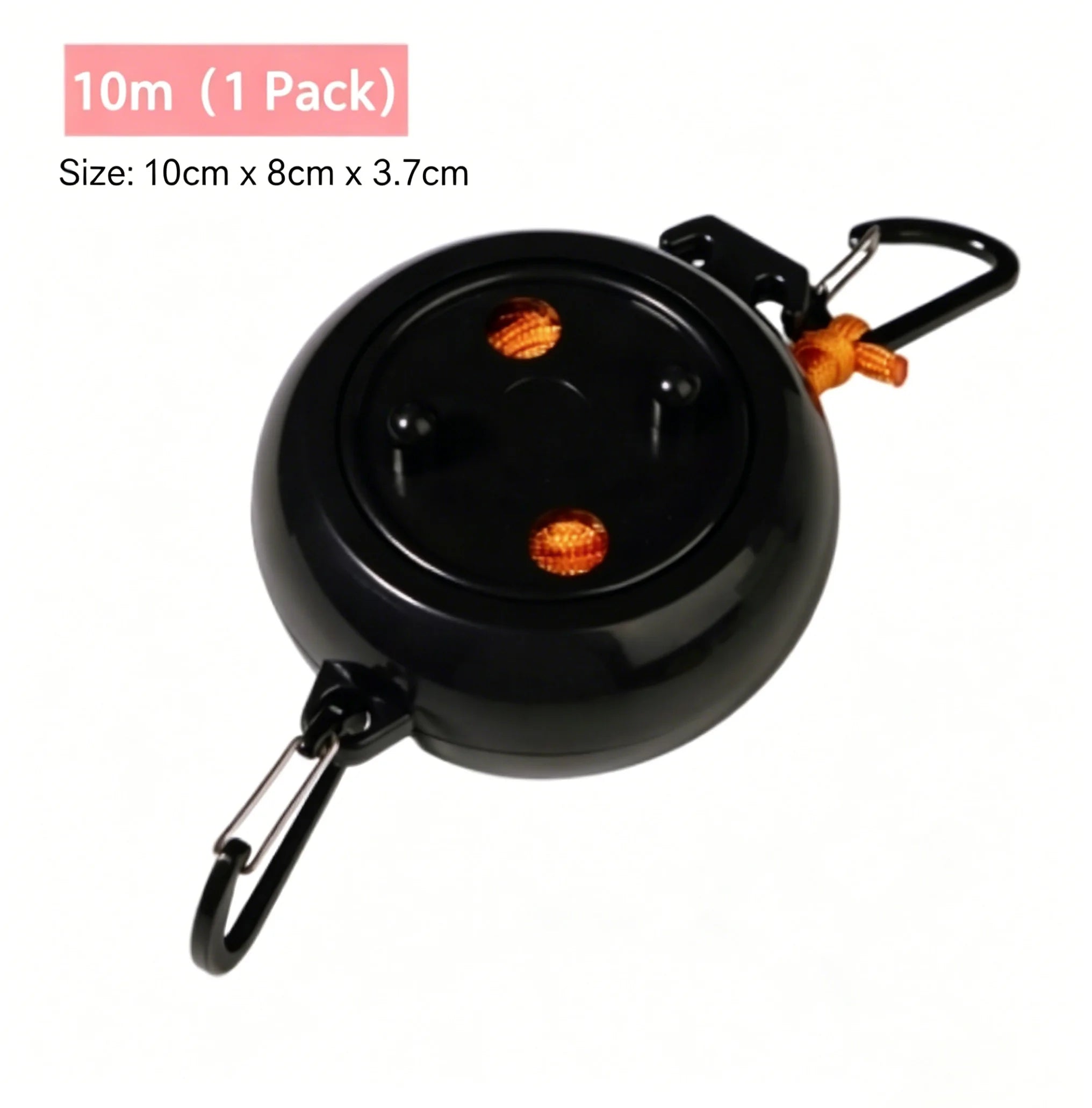 10M Portable Retractable Clothesline, Windproof Anti-Slip Laundry Line for Camping, Travel, Dorm