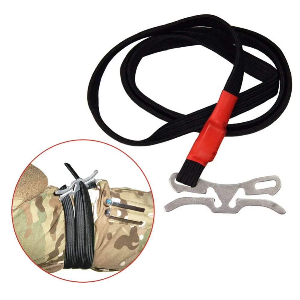 First Aid Elastic Ropes Fast Hemostasis Outdoor Tourniquet Tools Belt Survival Equipment Combat Application Camping Supplies