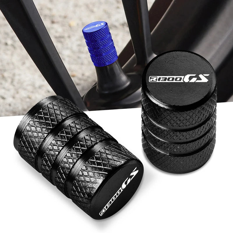 2PCS NEW CNC Tire Valve Air Port Stem Cover Cap Plug  For BMW R1300GS R 1300 GS R 1300 R 1300GS Motorcycle Accessories