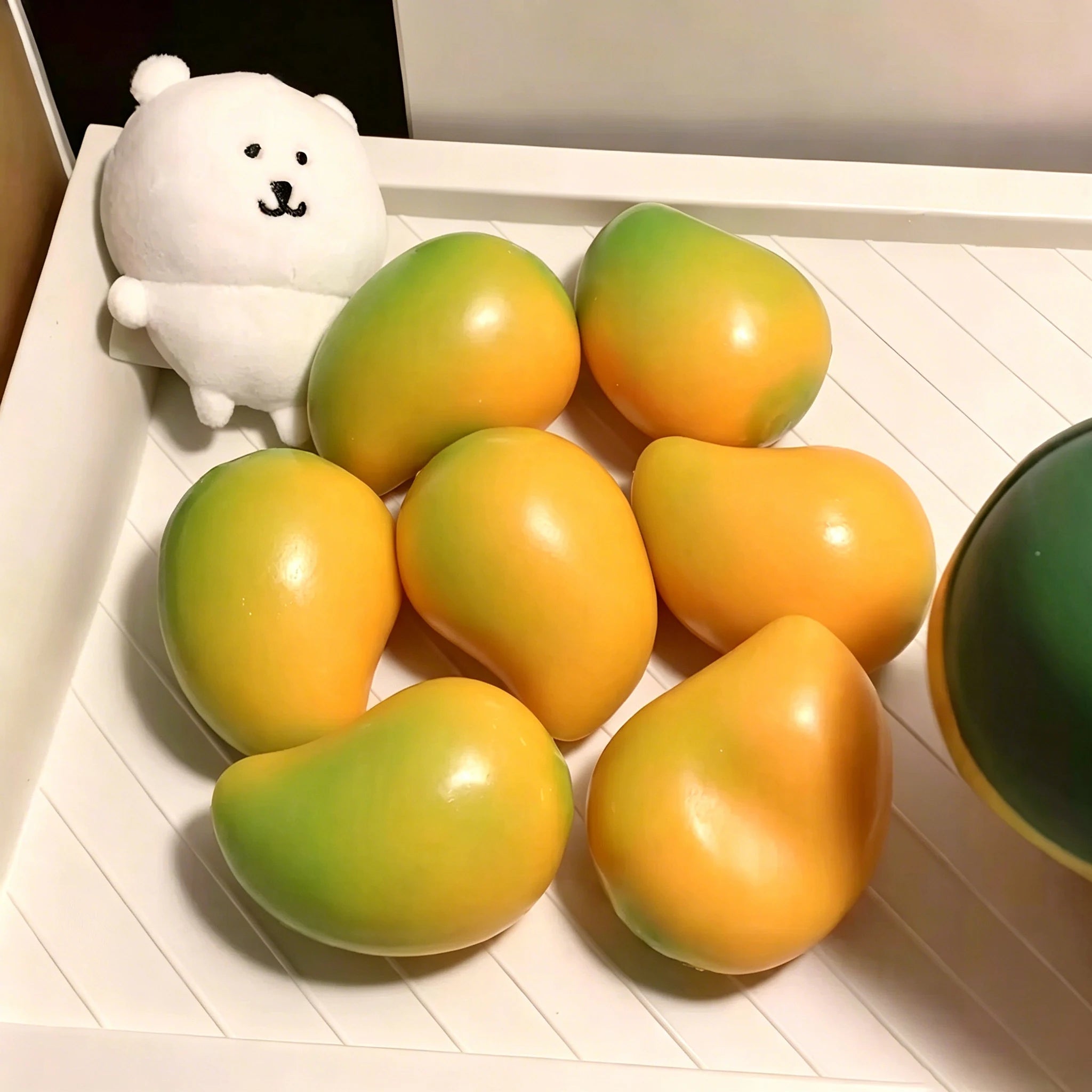 2026 New Handmade Crispy Mango Stress Ball Squeeze Toy Color Changing Mango Squishy Fidget Ball ASMR Sensory Stress Relief Toy