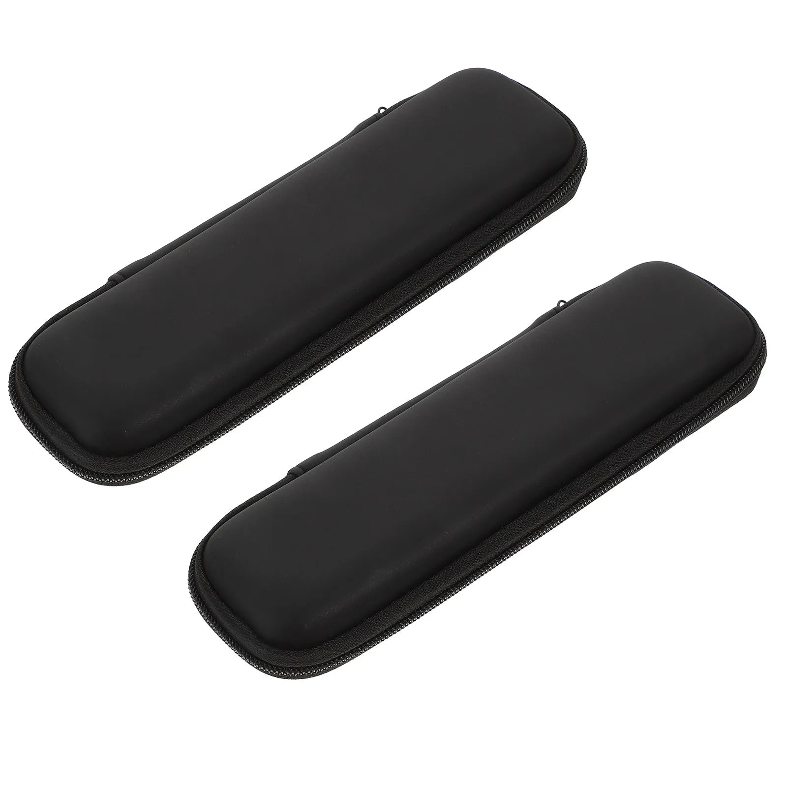 2Pcs Black Electric Toothbrush Protective Cases Eva PU Material Portable Travel Toothbrush Holder Storage Box Shockproof