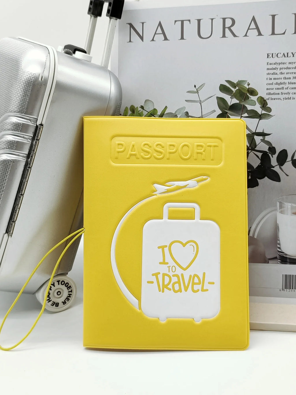 1 Piece I Love To Travel Creative 3D Passport Cover/Case Travel Accessories For Flight for Women or Men For Student