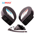 12V Compact Waterproof Car Horn Super Loud Dual Tone Electric Snail Horn Kit For Auto Motorcycle Truck Boat Vehicles Universal