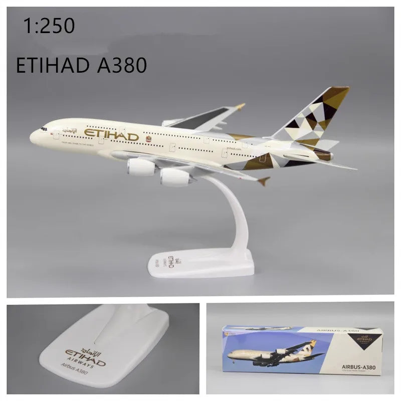 1:250 Model Singapore A380/Emirates Wildlife/British /France /Lufthansa Air Airline Aircraft Assembly Plane Airplanes Collection