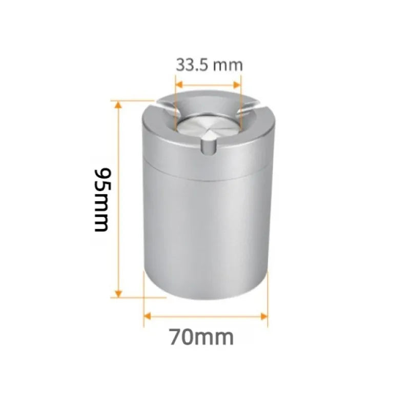 Cool Premium Feel Mechanical Rotating Ashtray with Lid Ash Tray for Smoking Accessories Home Car Gift for Boyfriend