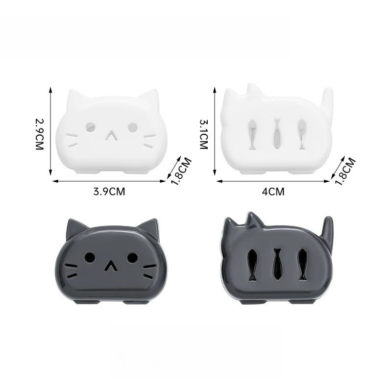 4pcs Cute Cartoon Toothbrush Protectors, Portable Travel Cases for Toothbrush Heads Toothbrush Protection Clip Daily Necessities