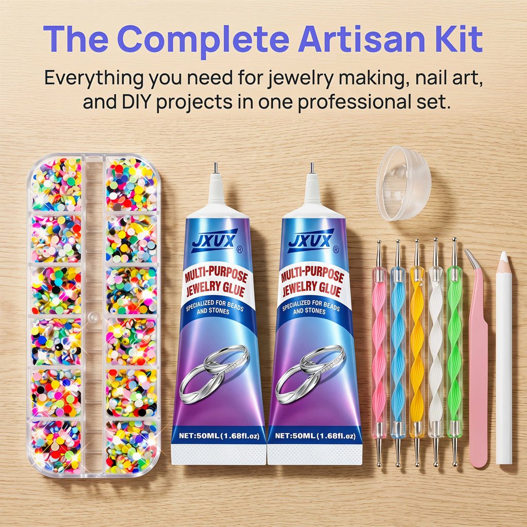 B-7000 Professional Jewelry Adhesive: Ultra-Strong, High-Viscosity, Clear, Waterproof, Multi-Purpose Adhesive