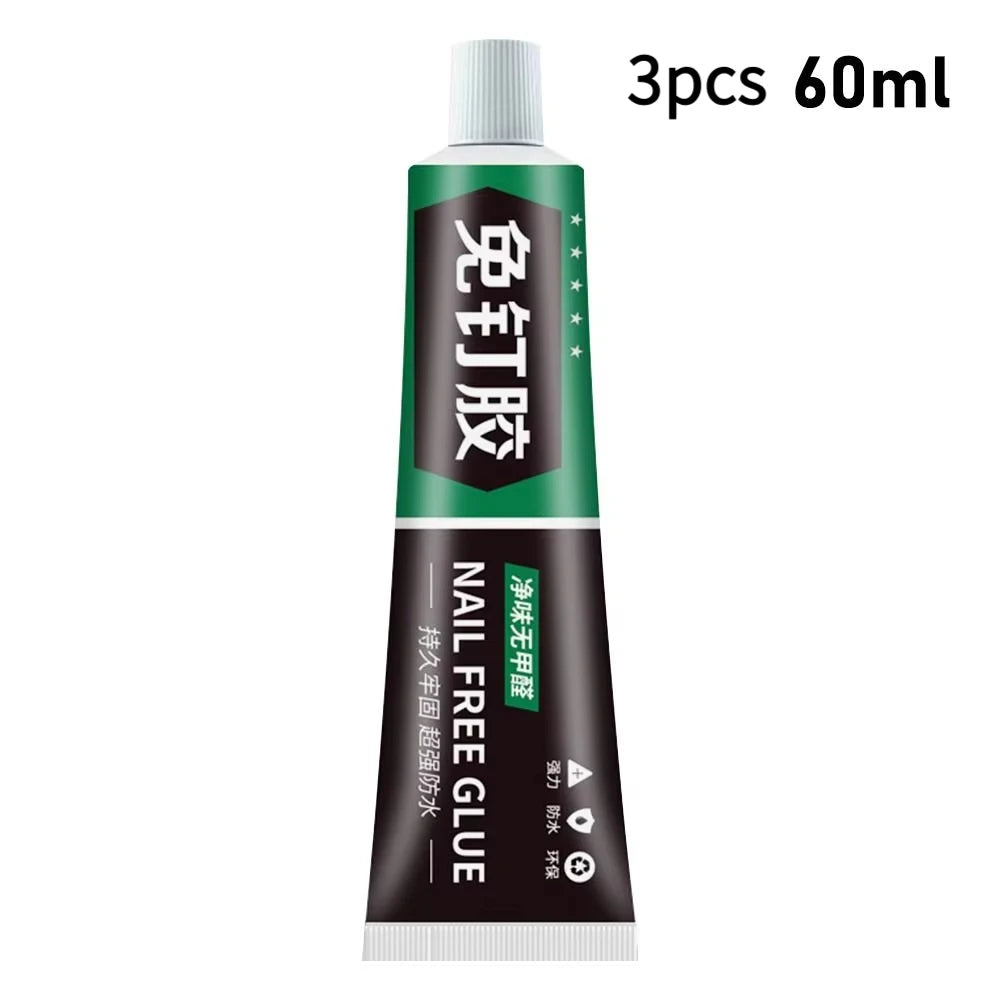 Waterproof Heavy-Duty Multi-Function Glues, 60g No More Nail Glue Adhesive, Invisible Universal Strong Glue For Ceramic Meta