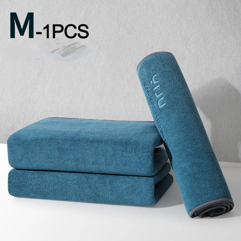 73x32cm Double-sided Microfiber Car Washing Towel Soft Drying Cloth Strong Water Absorption Thicken Car Body Cleaning Rag