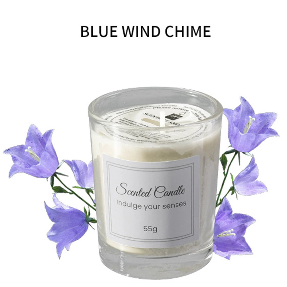 1pcs Premium Aromatherapy Candle Gift Box Comes with Glass Cup Smokeless Soy Wax Aromatherapy Candle Day Christmas Valentine’s