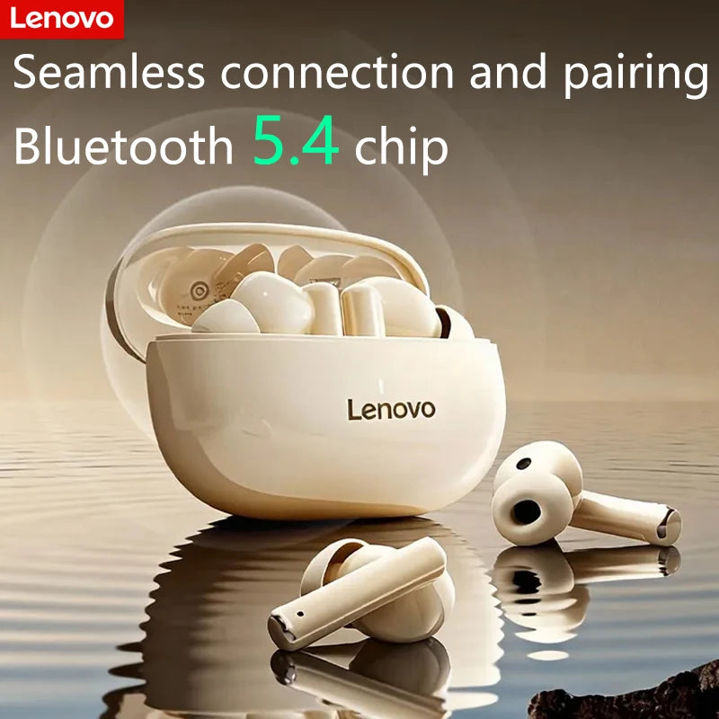 Lenovo TA210 Wireless Bluetooth 5.4 Headset Long Battery Life Sports Ear Clip Earphones HIFI Stereo Noise Cancelling Headphones