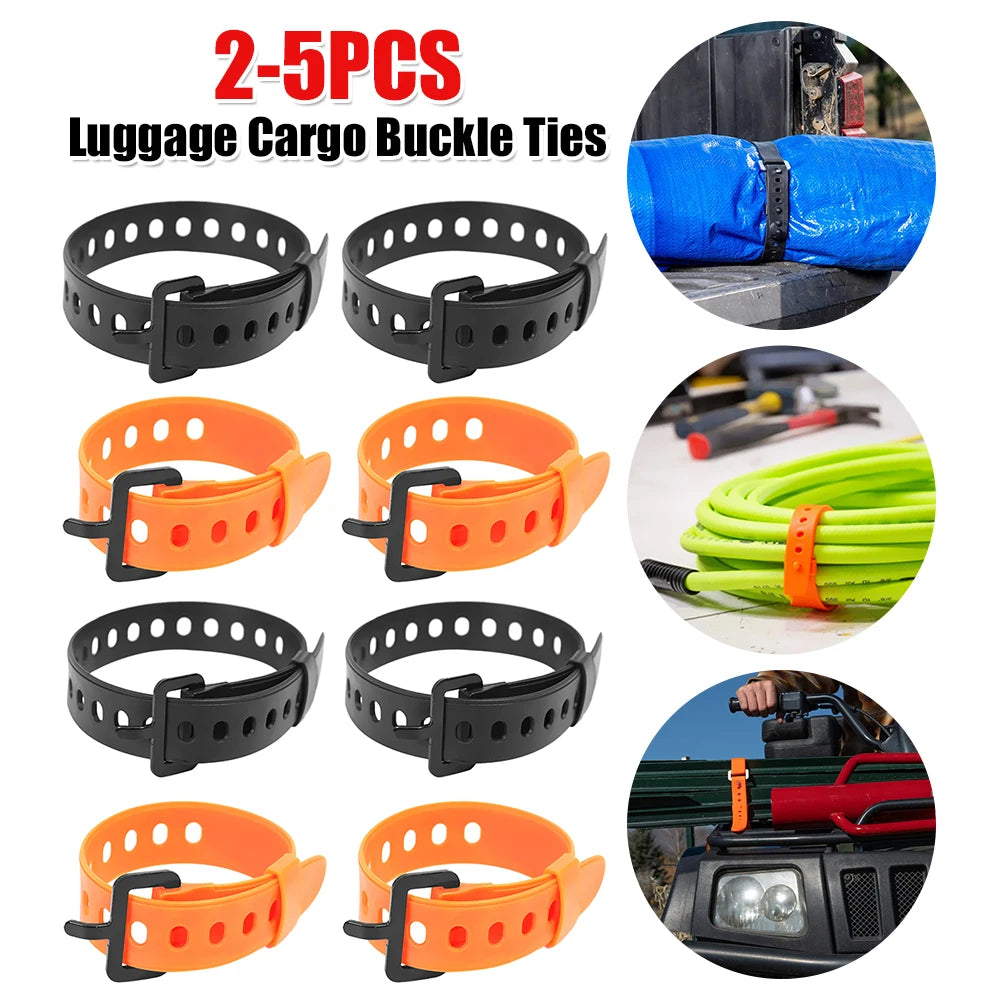Luggage Cargo Ties Portable Multipurpose Tie Buckle Rubber Convenient Elastic Free Adjustment Outdoor Tools Gadgets