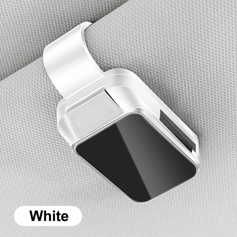 Car Sunglasses Holder Clip Auto Sun Visor Eyeglasses Hanger Mount ABS Universal Common Sunshade 1/2 pcs Interior Accessories