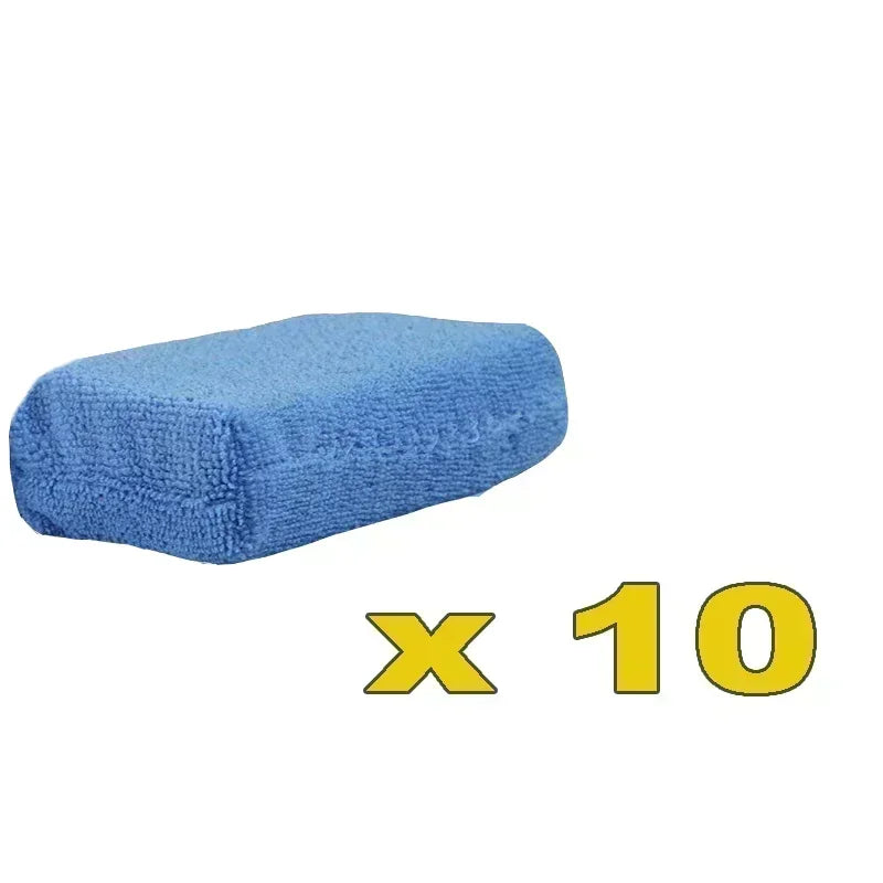 2/10pcs Microfiber Applicator Pads, Car Wash Sponge, Premium Microfiber Sponge and Cleaning Pads, Perfect for Effortless Wax