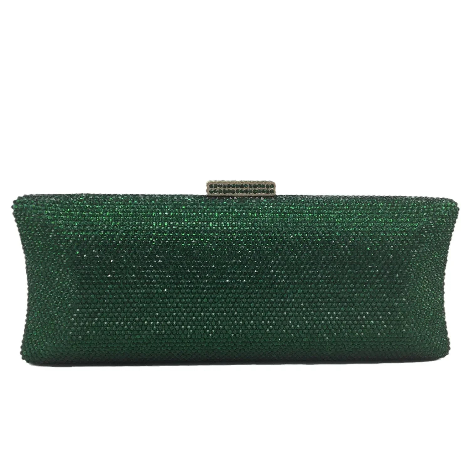 Boutique De FGG Graident Golden Women Long Evening Bags Formal Dinner Crystal Clutch Purses Bridal Rhinestones Clutch Handbags