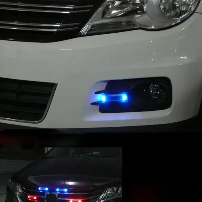 Solar LED Car Anti-rear-end Collision Light Anti-collision Warning Wiring Free Light Vibration Sensor Flashing Breathing Light