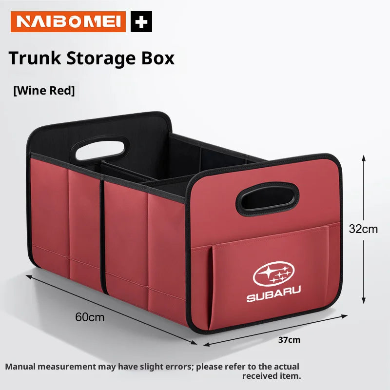 Car Trunk Foldable Storage Box Large Capacity Storage Bag For Subaru STI Brz Wrx Xv Ascent Forester Outback Impreza Legacy