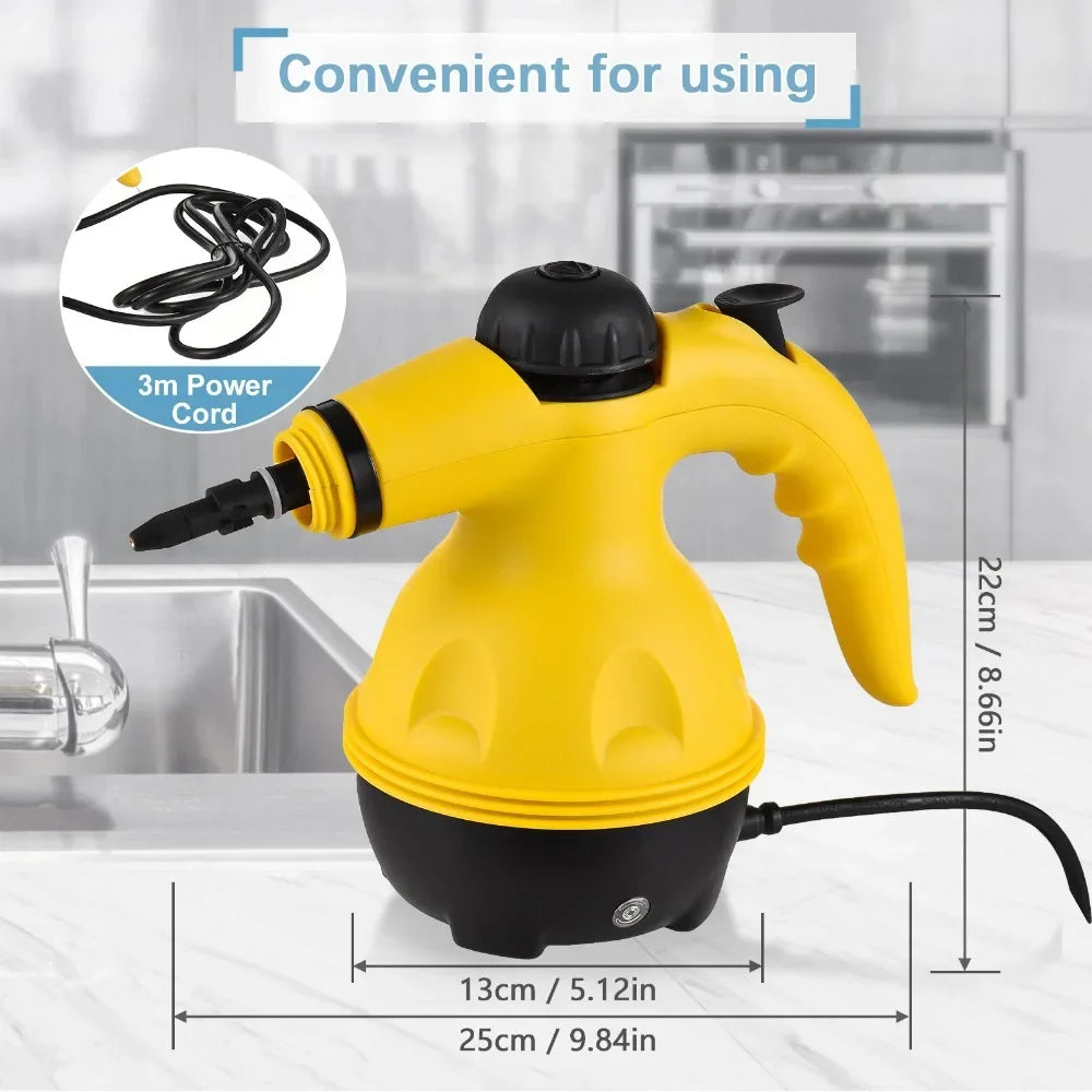 1000W Temperature Hand-held Steam Cleaner for Kitchen Range Hood Cleaning Home Bathroom, Car Cleaning Tools