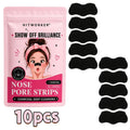 10/20Pcs Black & Pink Blackhead Remover Nose Strips, Deep Pore Cleansing Oil Control Nose Mask Patches, Unisex Facial Skin Care