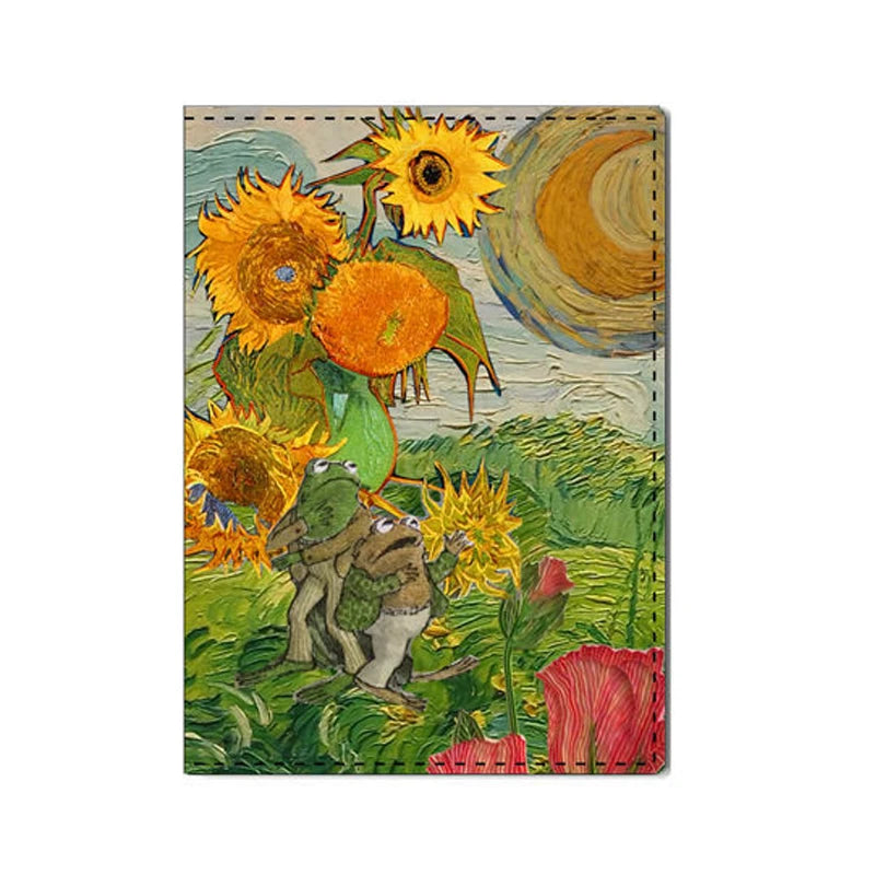 New Creative Van Gogh Oil Painting Passport Cover Women Men Travel Accessories The Starry Night Design Protected Passport Holder