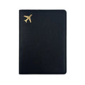 1pc Pure Chic Passport Wallet Faux Leather Lightweight Waterproof Rfid Blocking Slim Vaccine Card Holder Travel Essentials