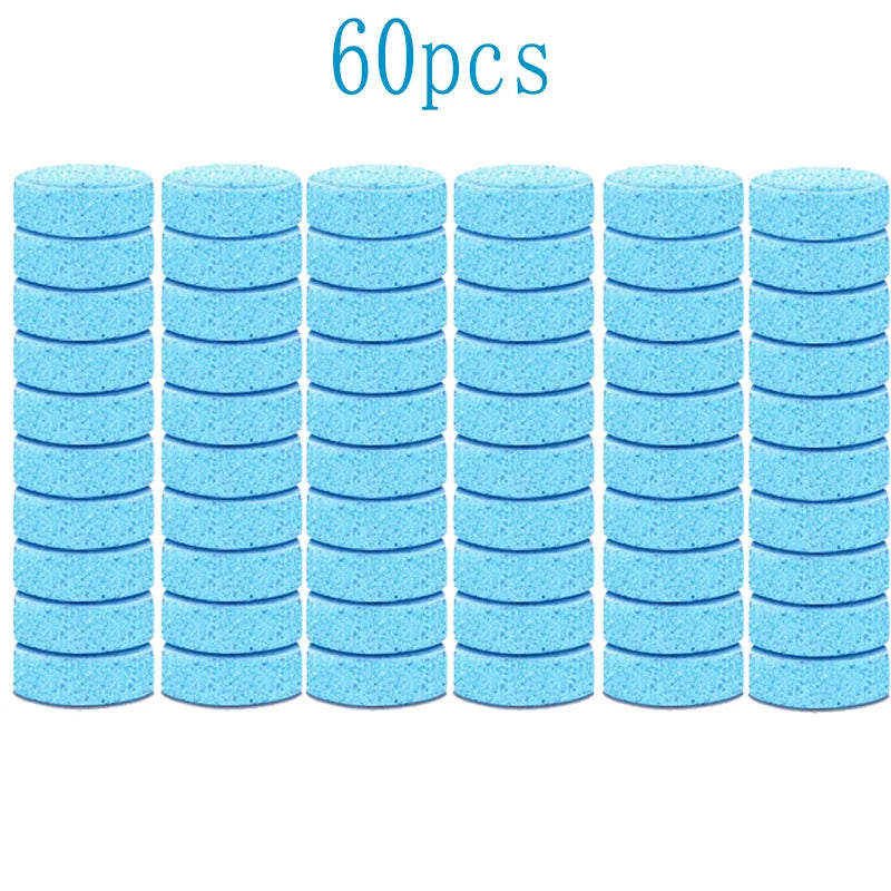 10/50/70pcs Solid Cleaner Car Windscreen Wiper Effervescent Tablets Glass Toilet Cleaning Car Accessories