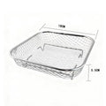 Multi Functional 304 Stainless Steel Air Fryer Accessories Stackable Rack Non-stick Airfryer Tray Grill Basket Kitchen Gadgets