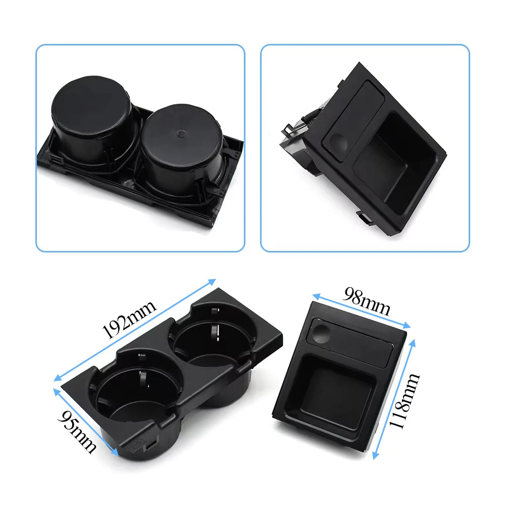 Car Front Center Console Drink Water Cup Holder Storage Tray Box For BMW 3 Series E46 1998-2006 323i 318i 320i 51168217953