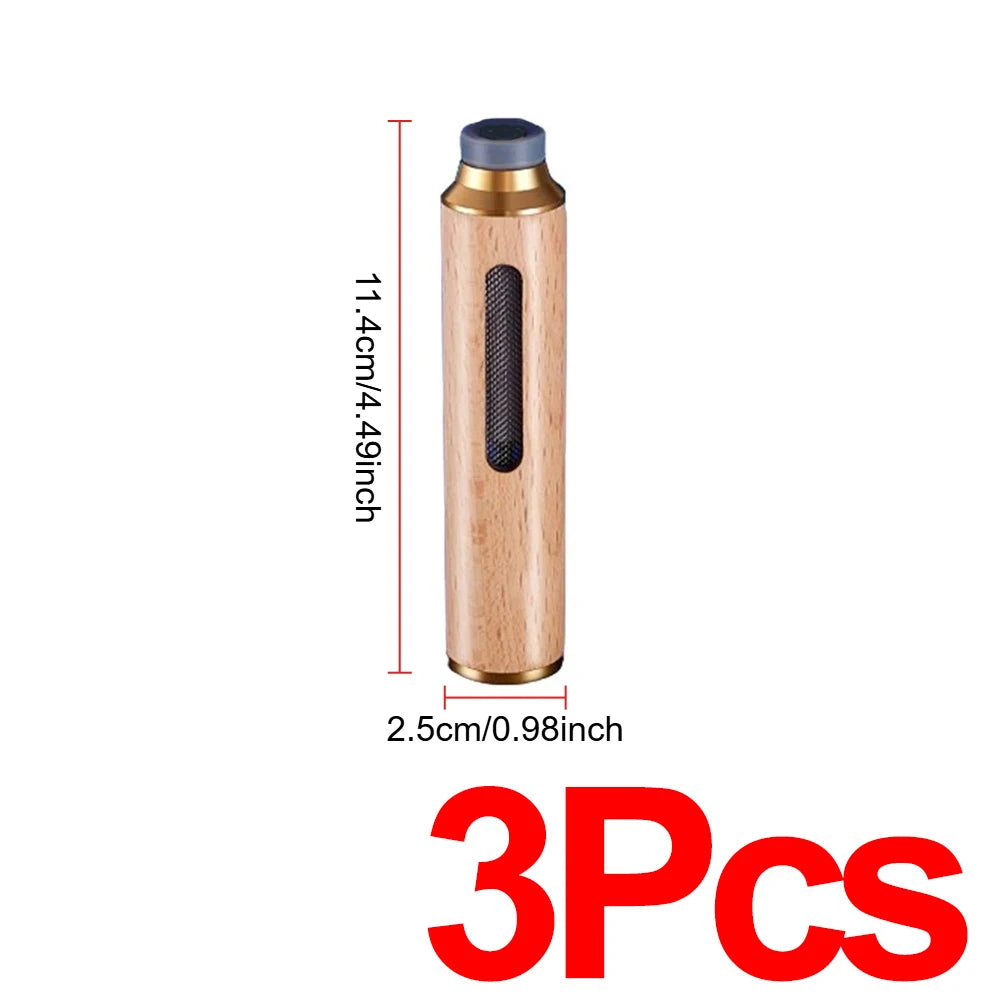 Portable Car Ashtray Easy Cleaning Splash-proof Multi-function Wooden Car Ashtray Detachable Car Office Smoking Accessories