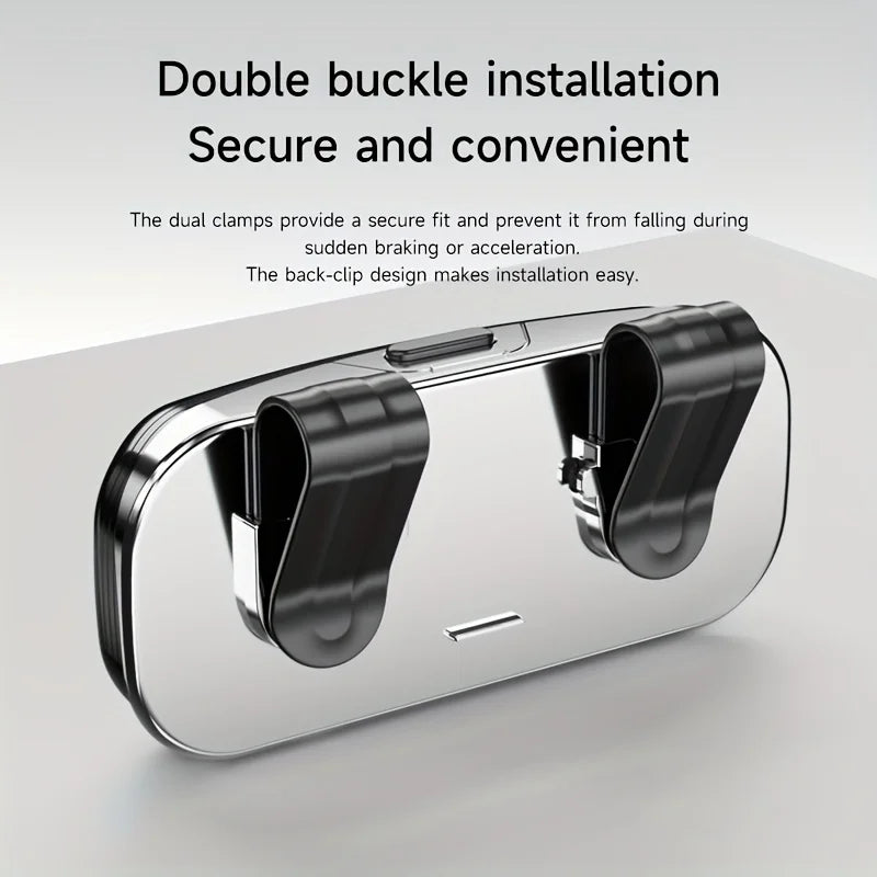 Car Sun Visor Glasses Storage Box One-Hand Operation Anti-Scratch Sunglasses Holder Eyeglass Case Sun Visor Car Lenses Holder