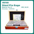 INSTAR Steel Pin Gage Set 0.1-1.0mm 1.0-10.0mm 3.01-4.00mm 8.01-9.00 Length 50mm Hardened Steel Gcr15 Industrial Quality 0.001mm