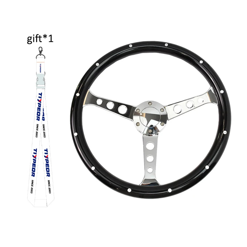 380mm Round Hole Bracket Steering Wheel ABS Material with Rivets for Automotive Accessories