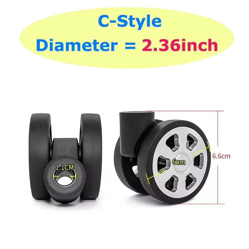 Diameter 1.97INCH/2.52 INCH Wheels for rimowa suitcase wheel replacement for rimowa suitcase wheel assembly rimowa suitcase part