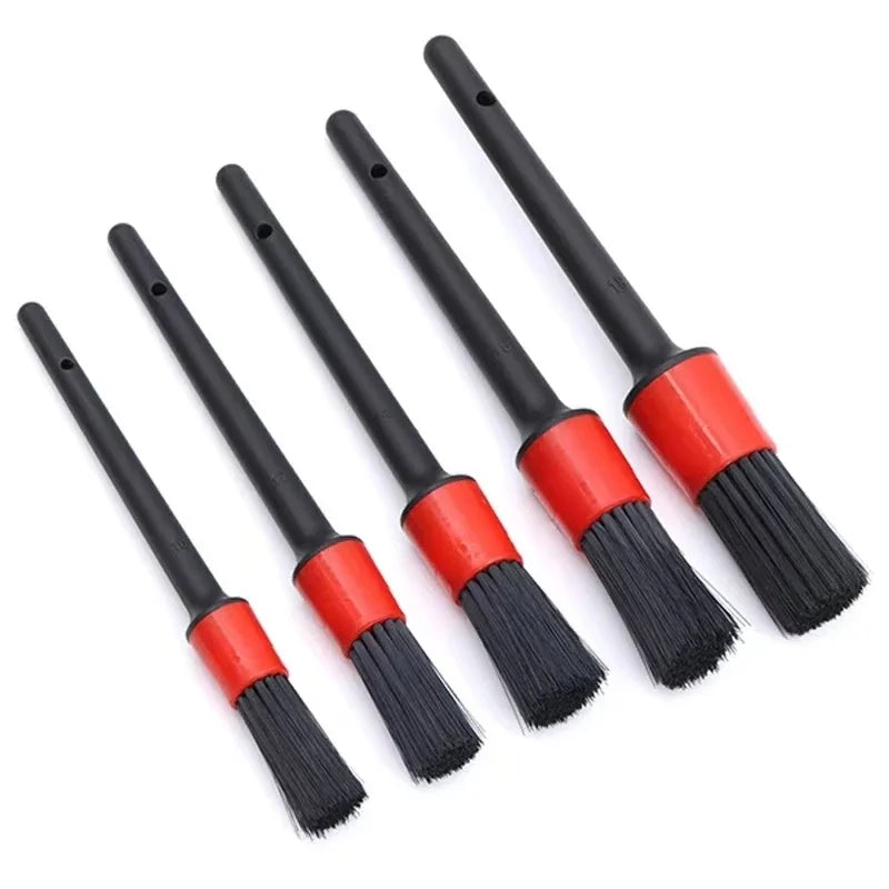 6Pcs Car Wash Care Detail Brush Set, used to clean wheels, dashboards, vents and other car cleaning brush auto parts